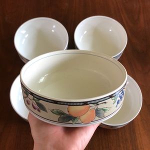 Mikasa Garden Harvest Cereal Bowls - Set of 5